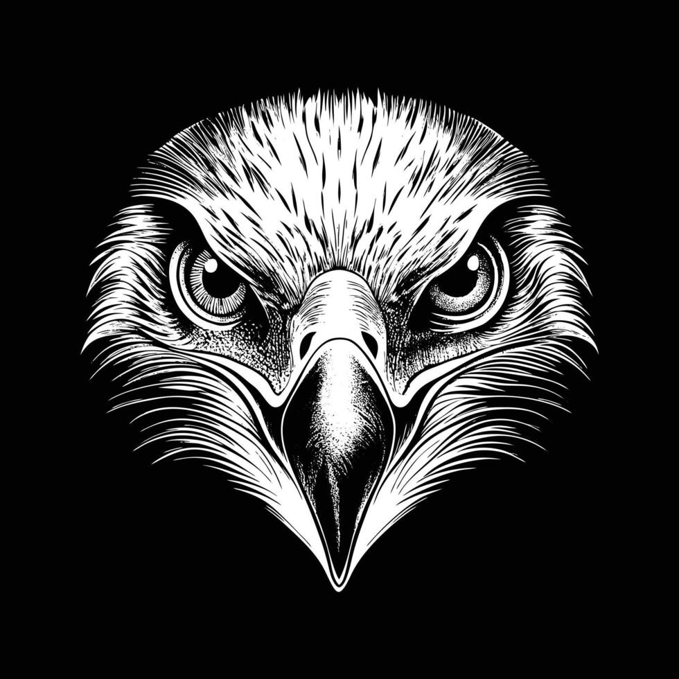 Eagle Engraving Illustration Art vector
