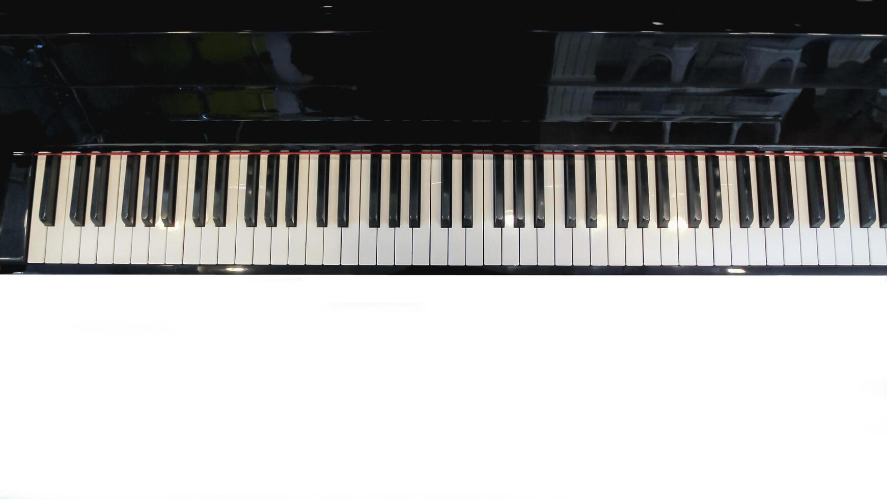 Beautiful piano background are set by the window in the morning waiting for the pianist to come to practice in the morning to reduce the mistake of having to perform the piano performance at a concert photo