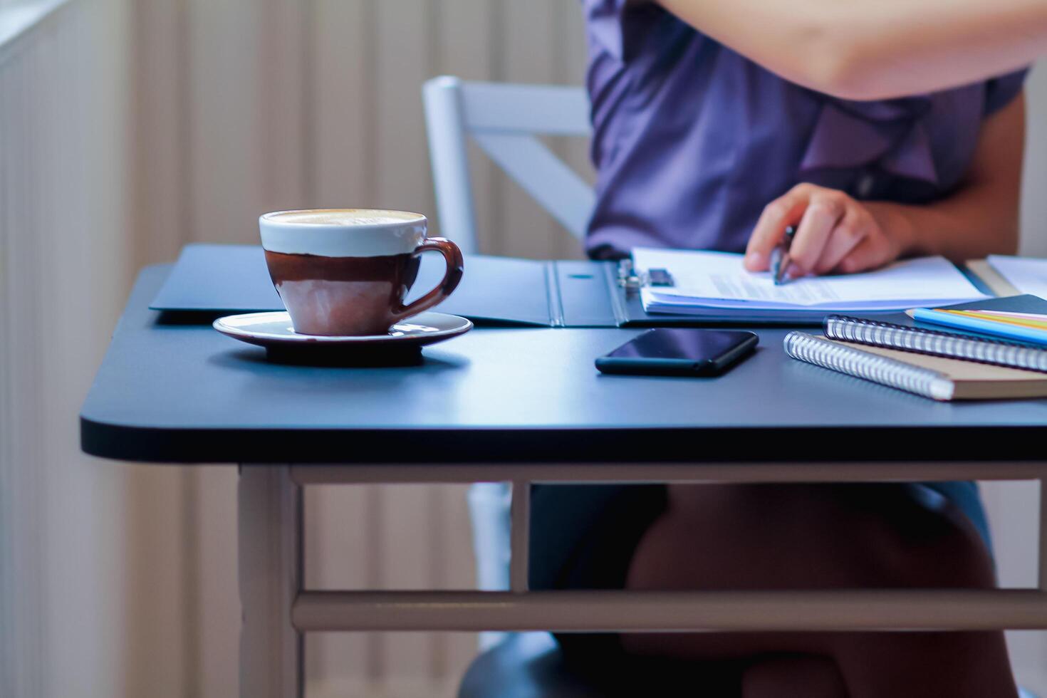 Young female programmers working at home are designing websites and applications with the ux ui system to make the design of the webpage to the mobile phone system.Ux ui design concept photo