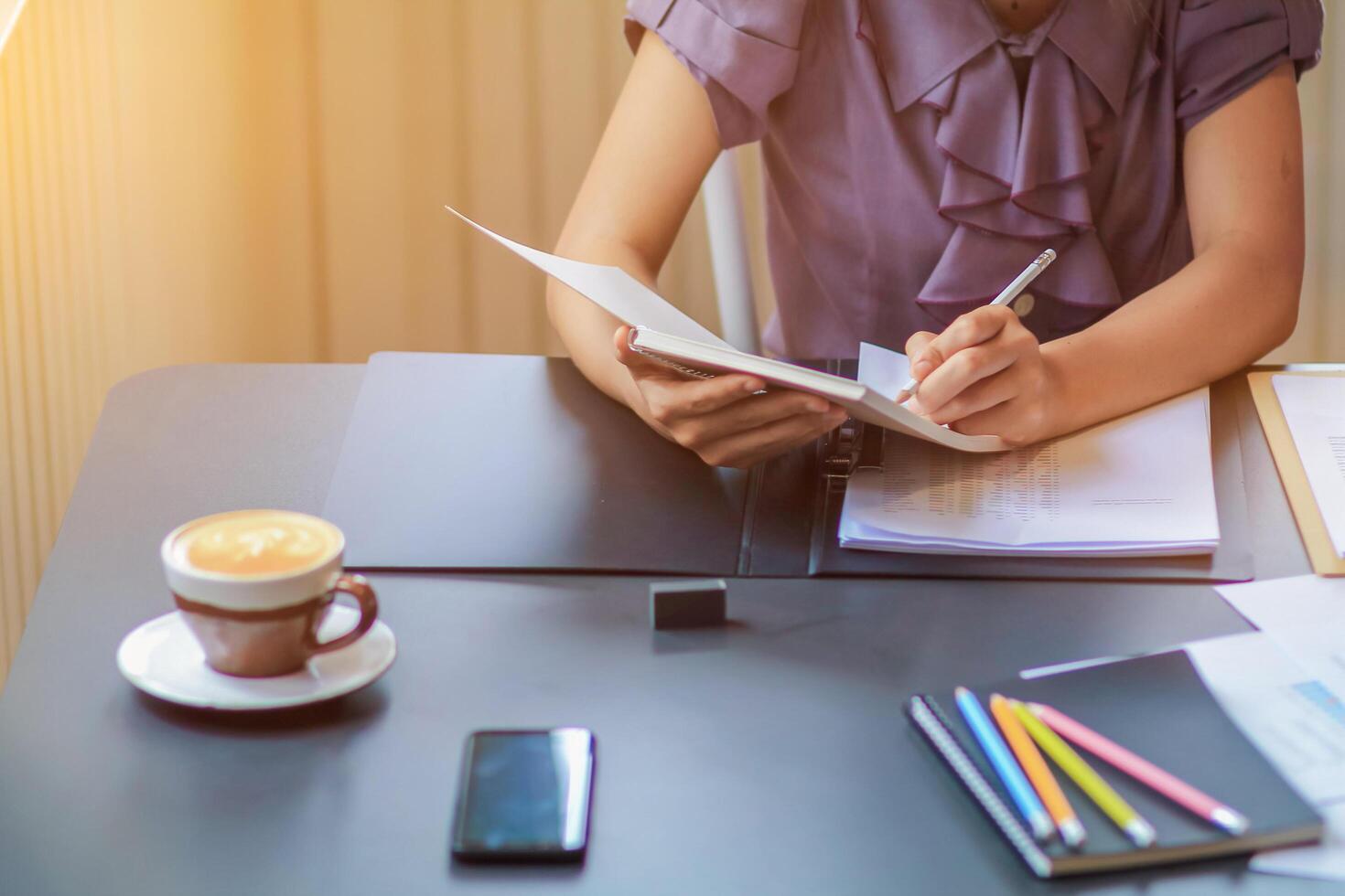 Young female programmers working at home are designing websites and applications with the ux ui system to make the design of the webpage to the mobile phone system.Ux ui design concept photo