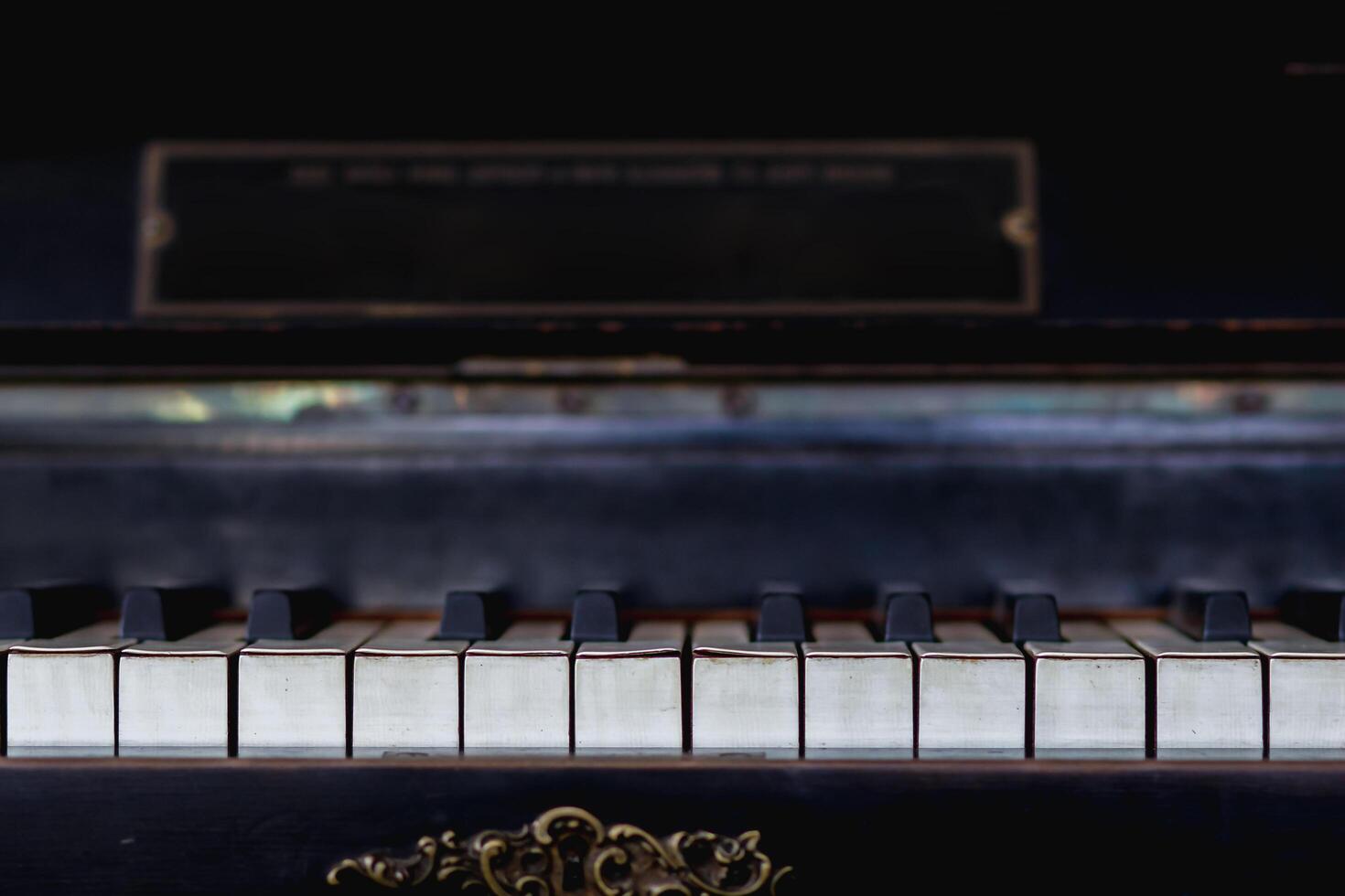 Beautiful piano background are set by the window in the morning waiting for the pianist to come to practice in the morning to reduce the mistake of having to perform the piano performance at a concert photo