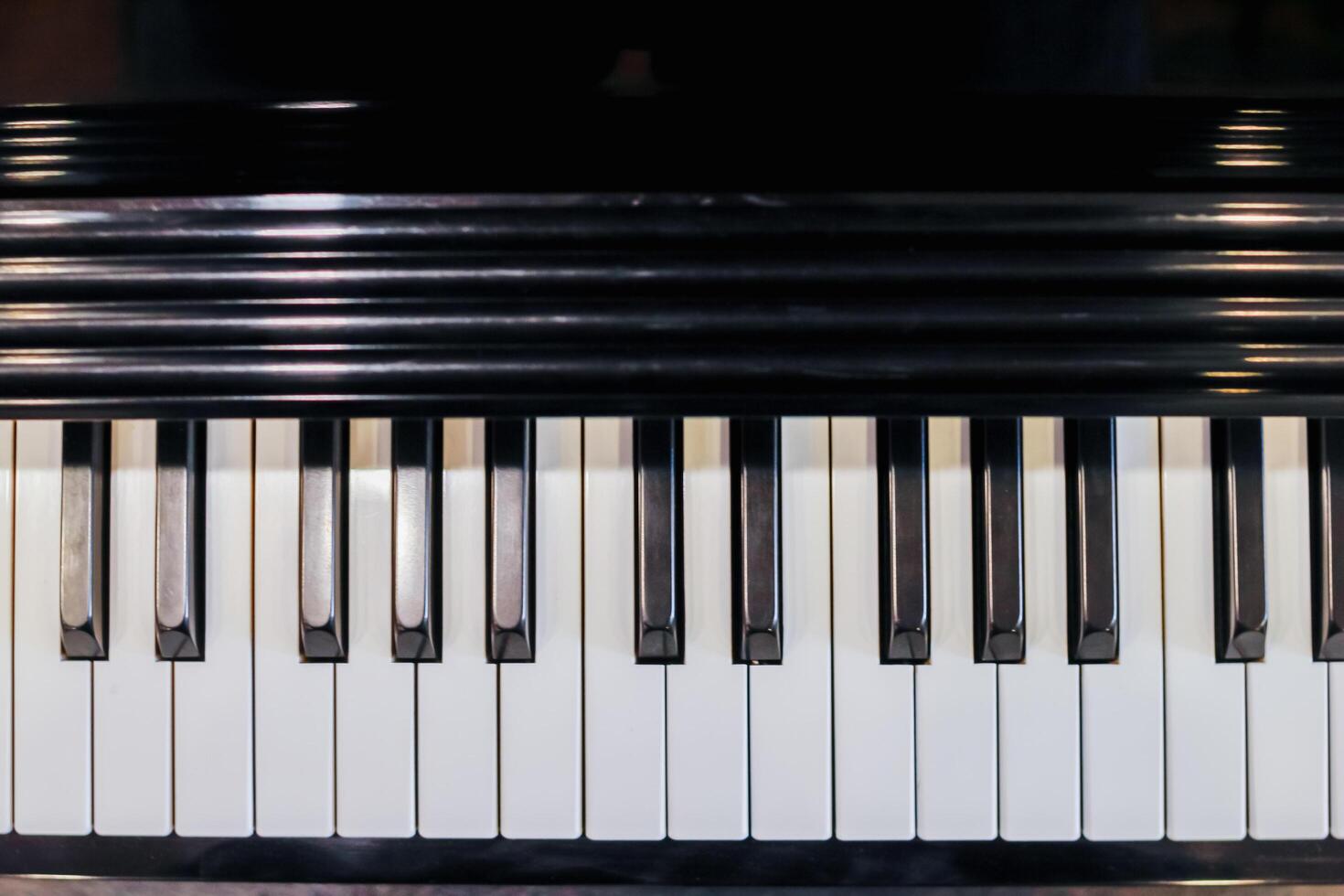 Beautiful piano background are set by the window in the morning waiting for the pianist to come to practice in the morning to reduce the mistake of having to perform the piano performance at a concert photo