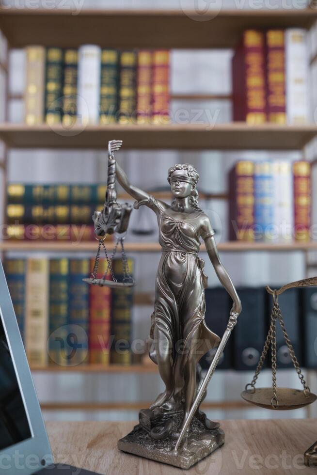 statue of god Themis Lady Justice is used as symbol of justice within law firm to demonstrate truthfulness of facts and power to judge without prejudice. Themis Lady Justice is of justice photo