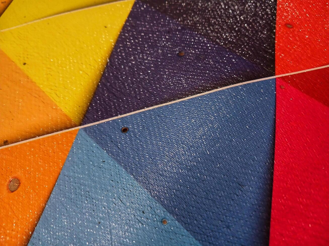 Colorful checkered tablecloth background. Great for adding creative design elements. photo