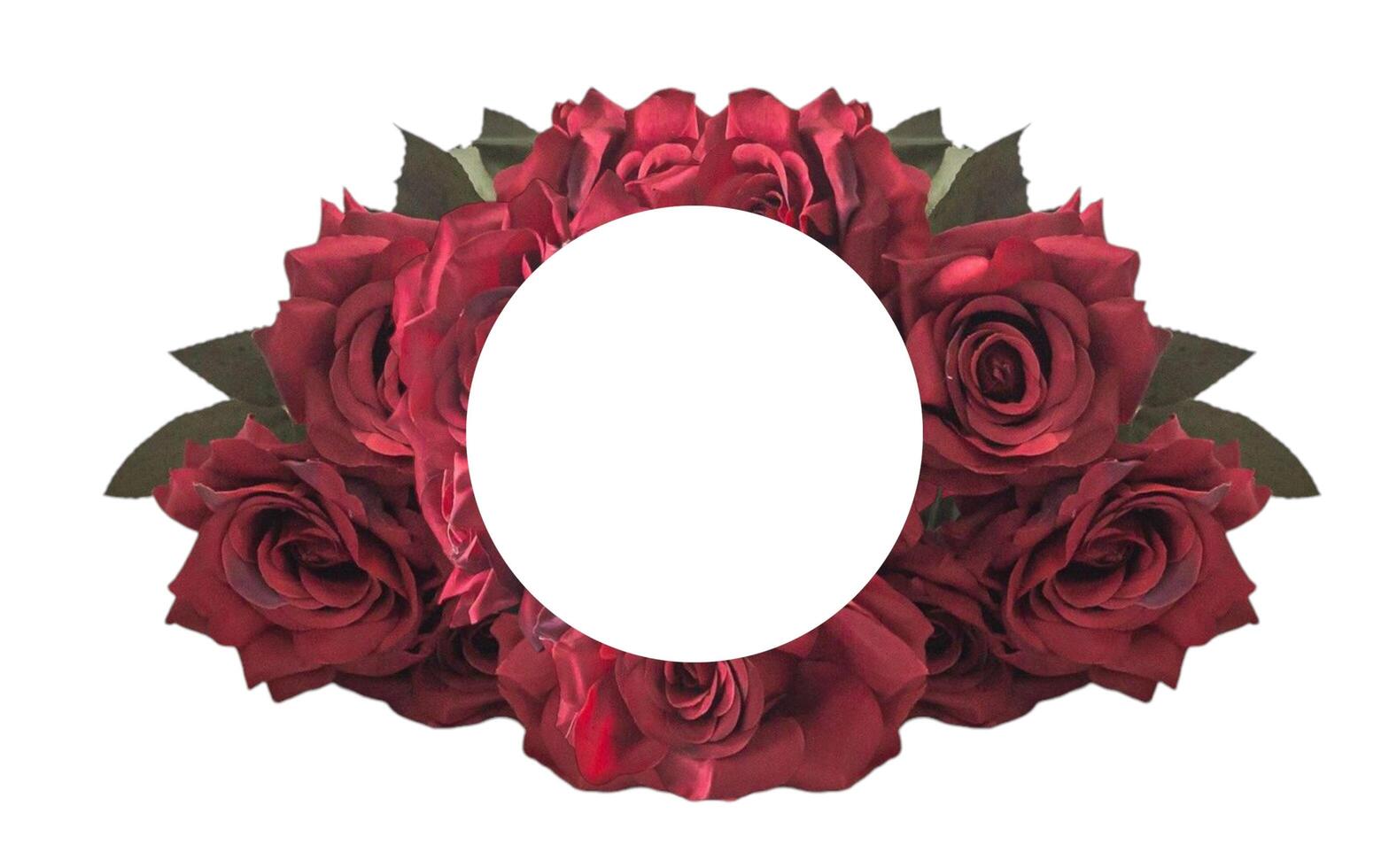 Red rose flower background with negative spacing. Wedding decoration, Flower wall background, Advertising industry. photo