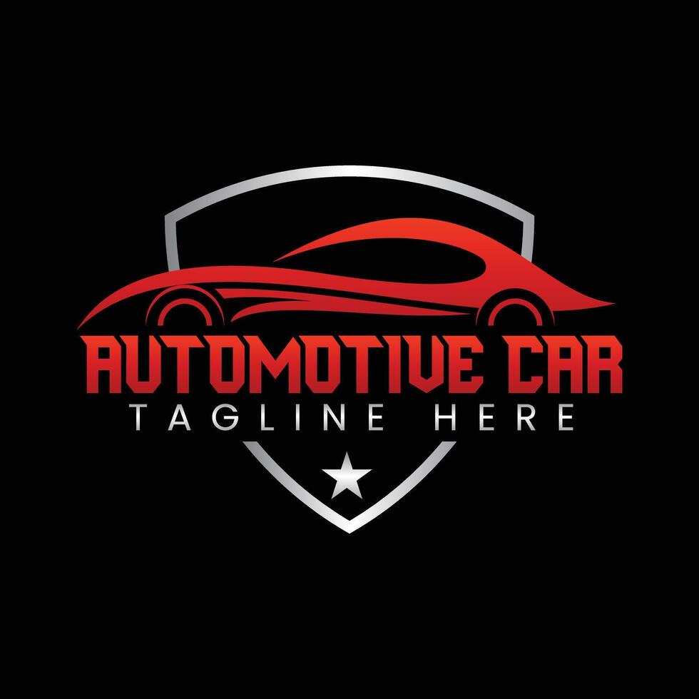 Car detailing logo, automotive logo vector