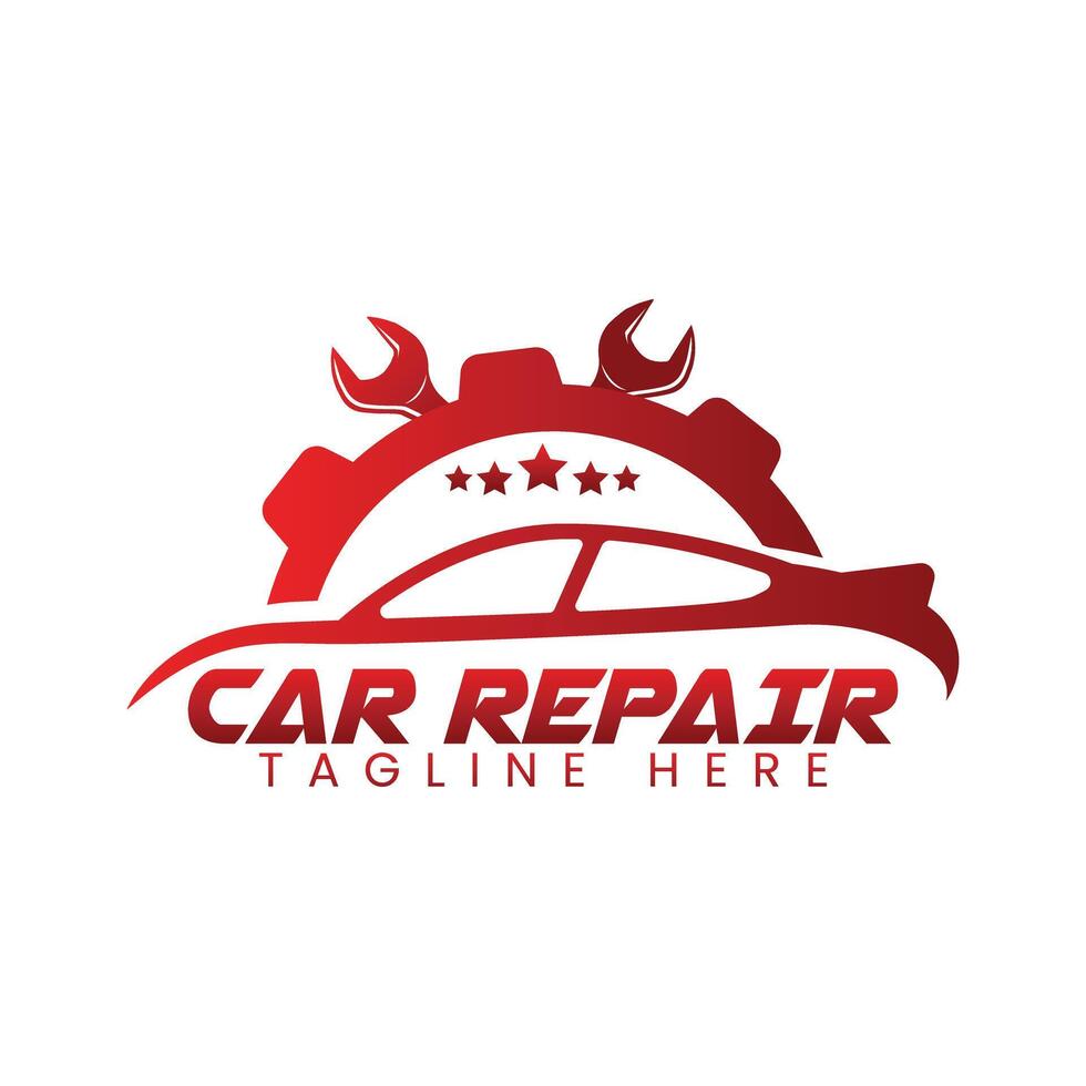 Auto repair logo template design vector