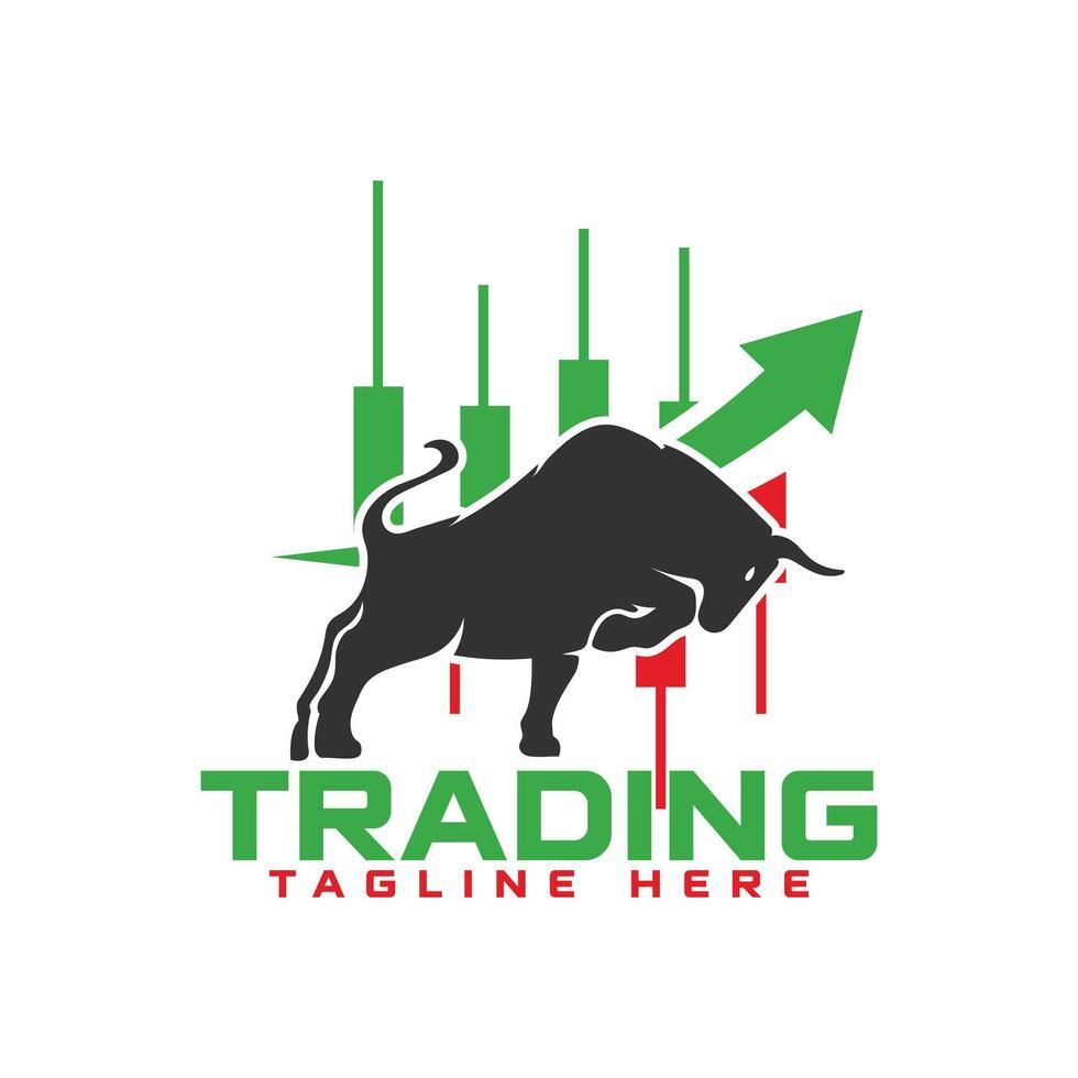 Trading logo design vector
