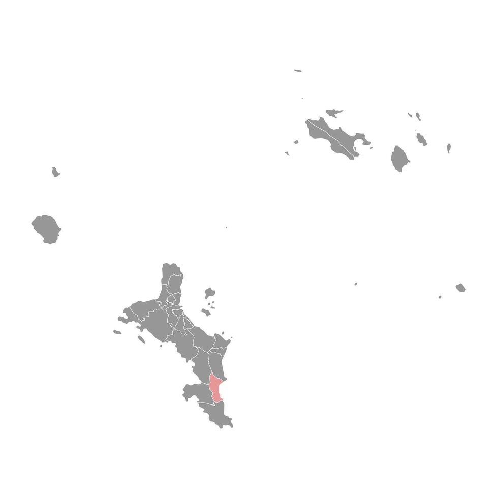 Anse Royale district map, administrative division of Seychelles. illustration. vector