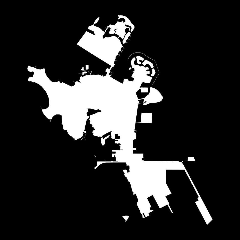Muharraq Governorate map, administrative division of the Bahrain. vector
