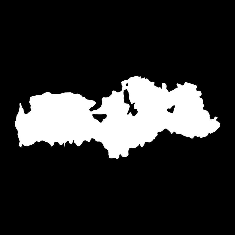 Batken region map, administrative division of Kyrgyzstan. illustration. vector