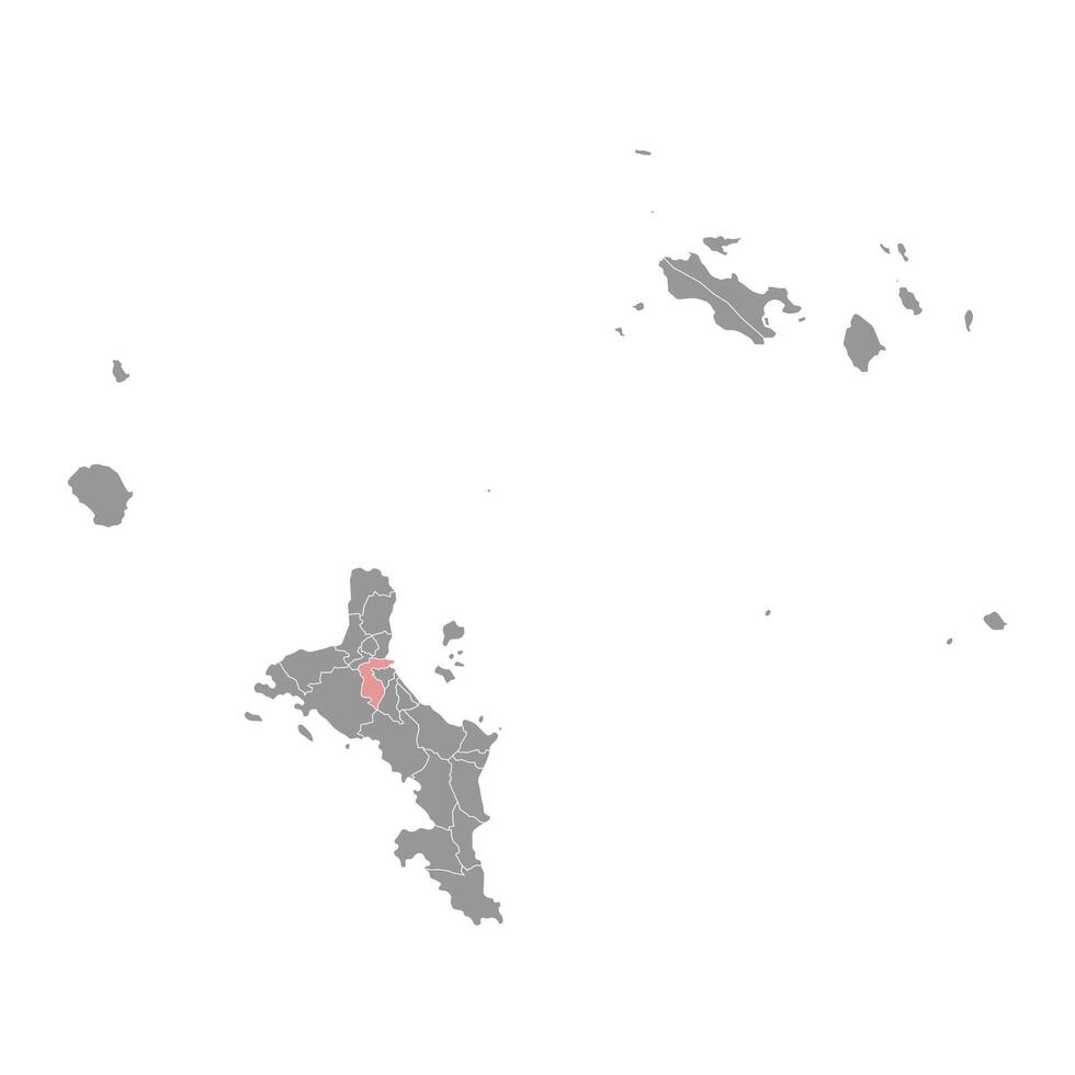 Bel Air district map, administrative division of Seychelles. illustration. vector