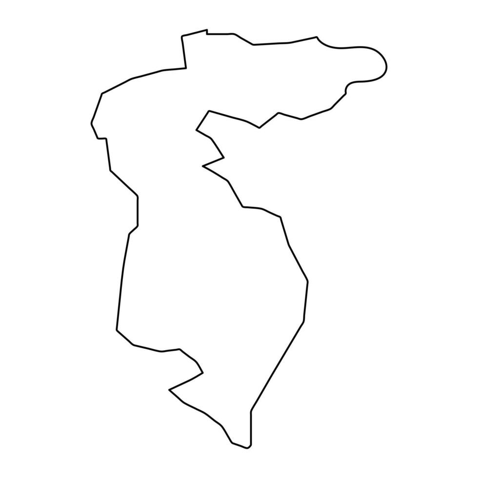 Bel Air district map, administrative division of Seychelles. illustration. vector