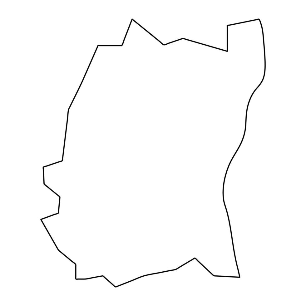 Anse Etoile district map, administrative division of Seychelles. illustration. vector