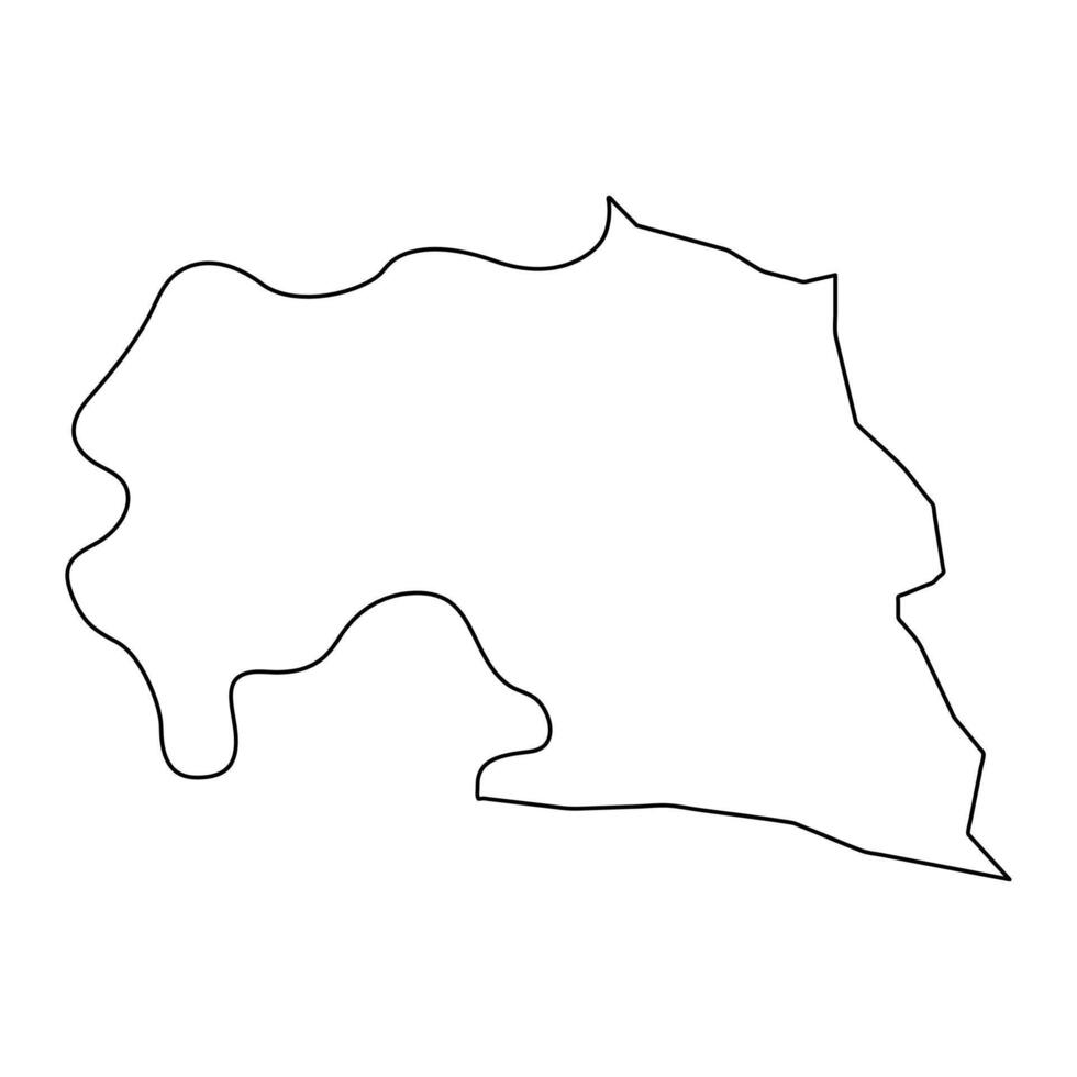 Baie Lazare district map, administrative division of Seychelles. illustration. vector