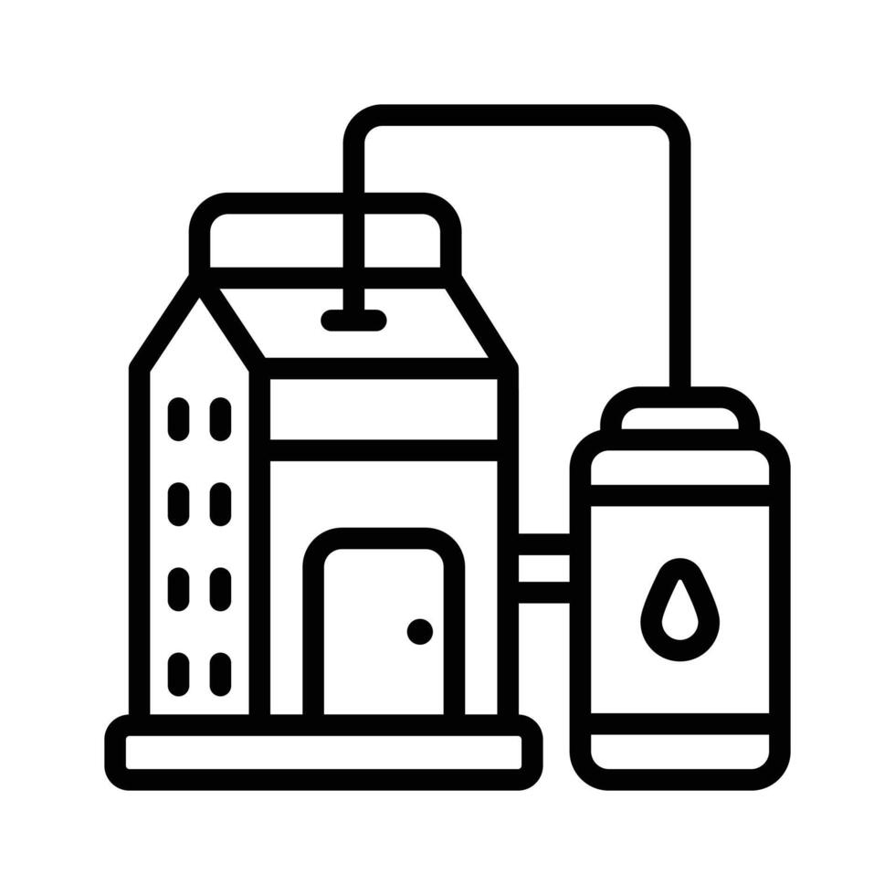 Milk tank design in modern style, premium vector