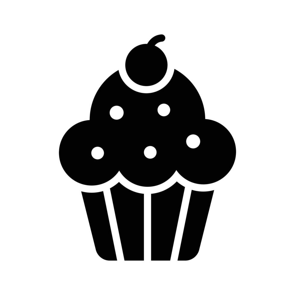 Get your hands on this amazing icon of cupcake, ready to use vector
