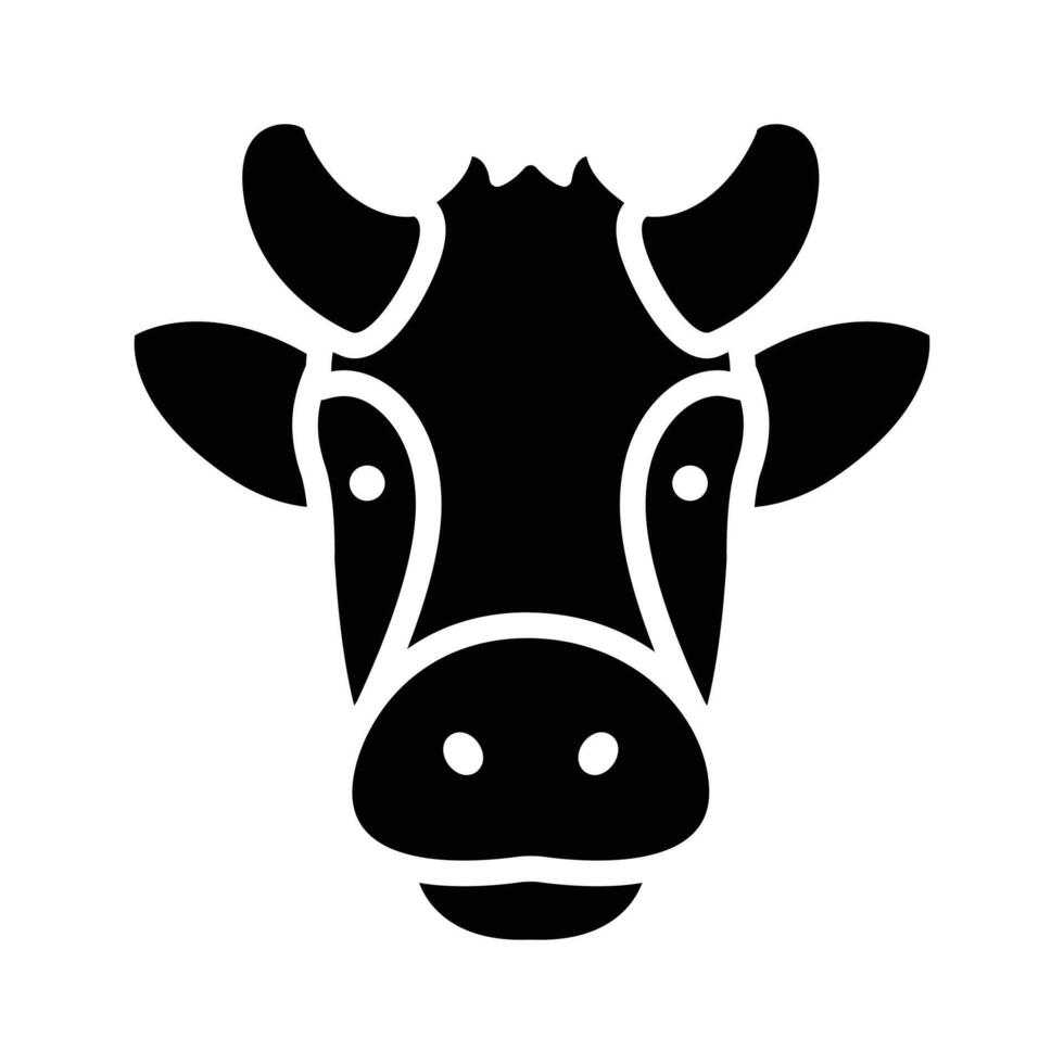 Take a look at this creative icon of cow face in editable style vector