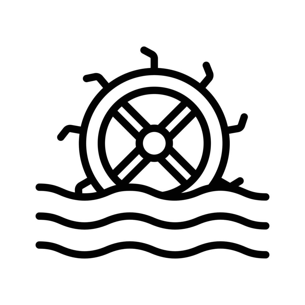 Hydraulic energy, visually perfect icon of hydropower in modern style vector