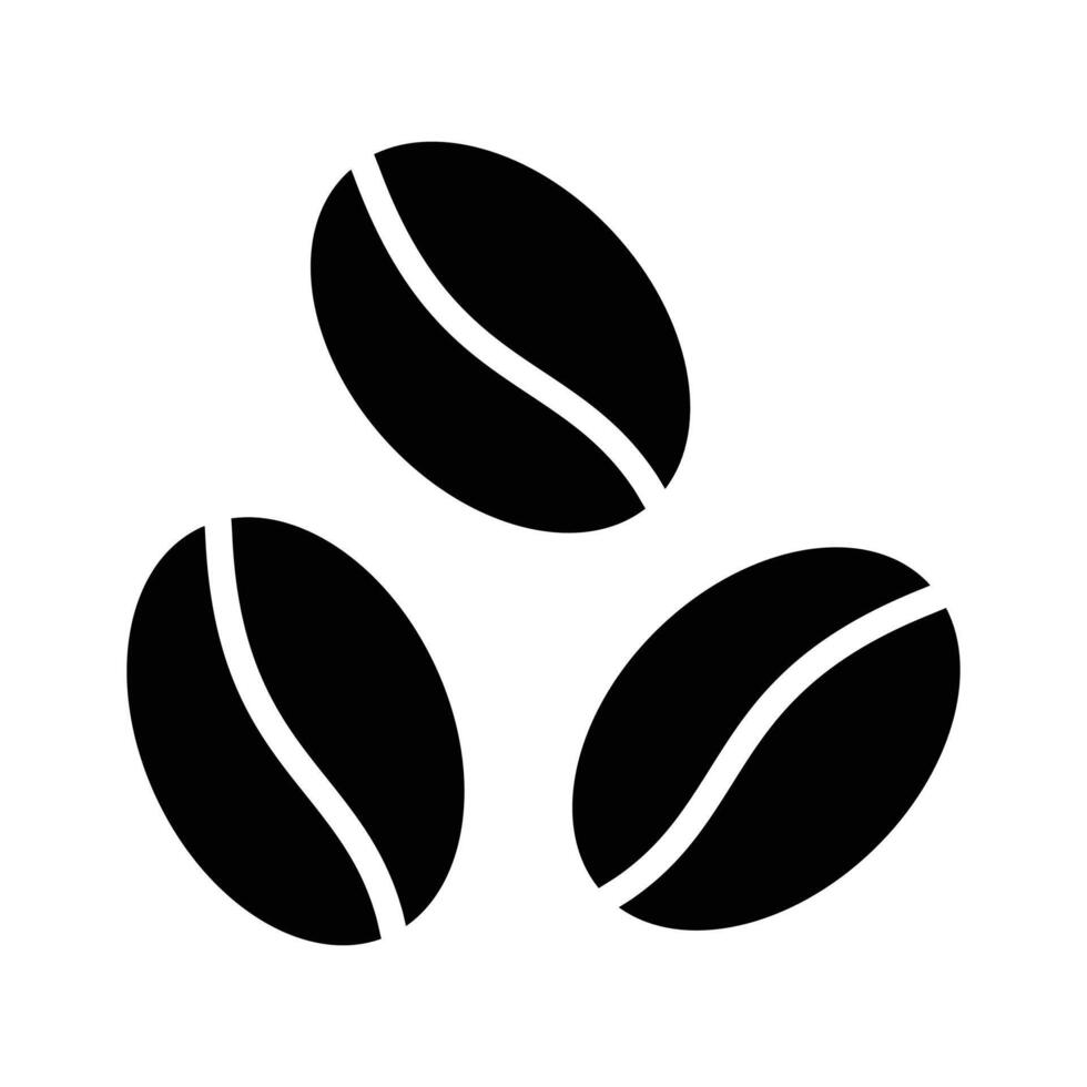 Visually perfect icon of coffee beans in trendy modern style vector