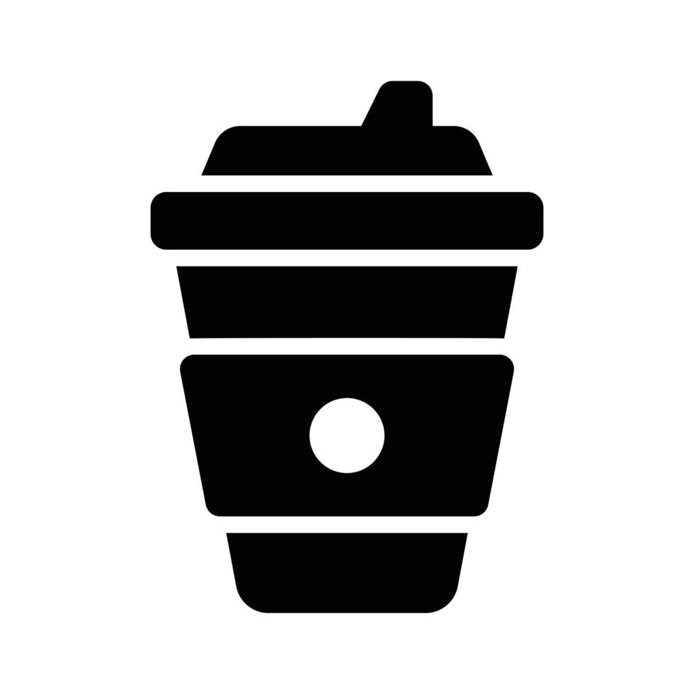 Get your hands on this creatively crafted takeaway coffee icon, a portable cup of coffee vector