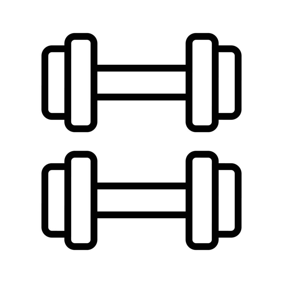 Modern icon of dumbbells, weightlifting tool vector