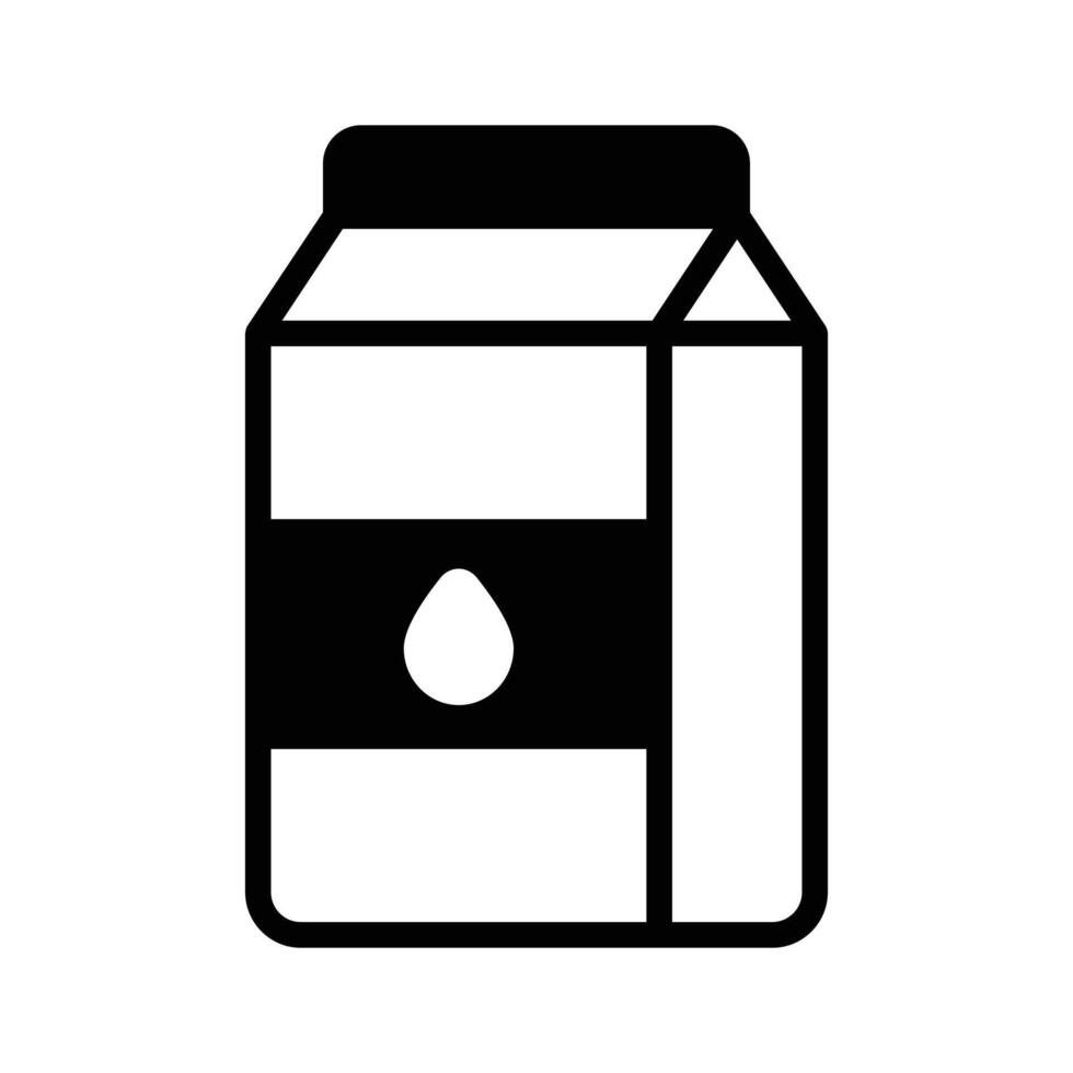 Creatively crafted milk box icon, nutrition, cotton, healthy beverages vector