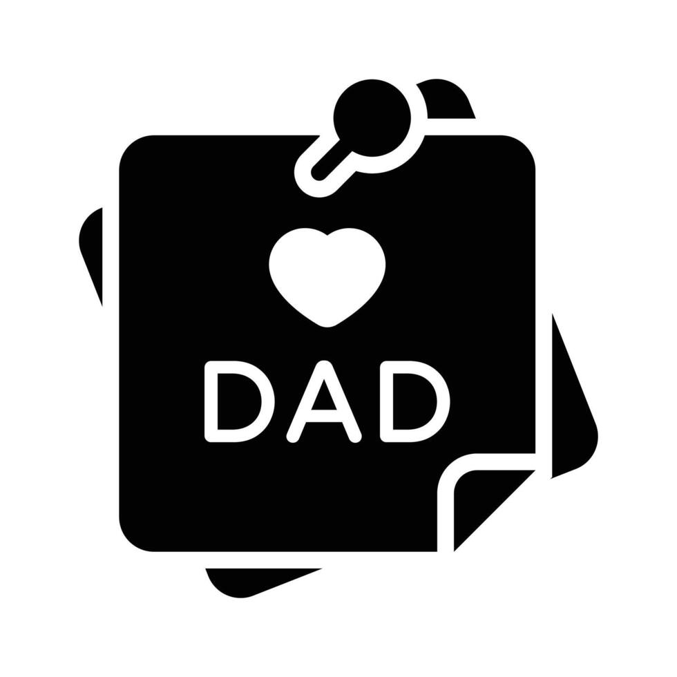 Get this creative icon of i love dad, father day design vector