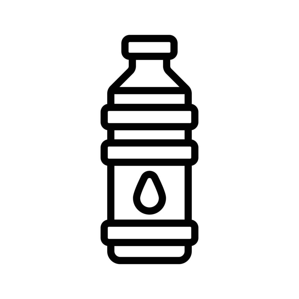 A water bottle icon representing a portable container for carrying and dispensing drinking water conveniently. vector