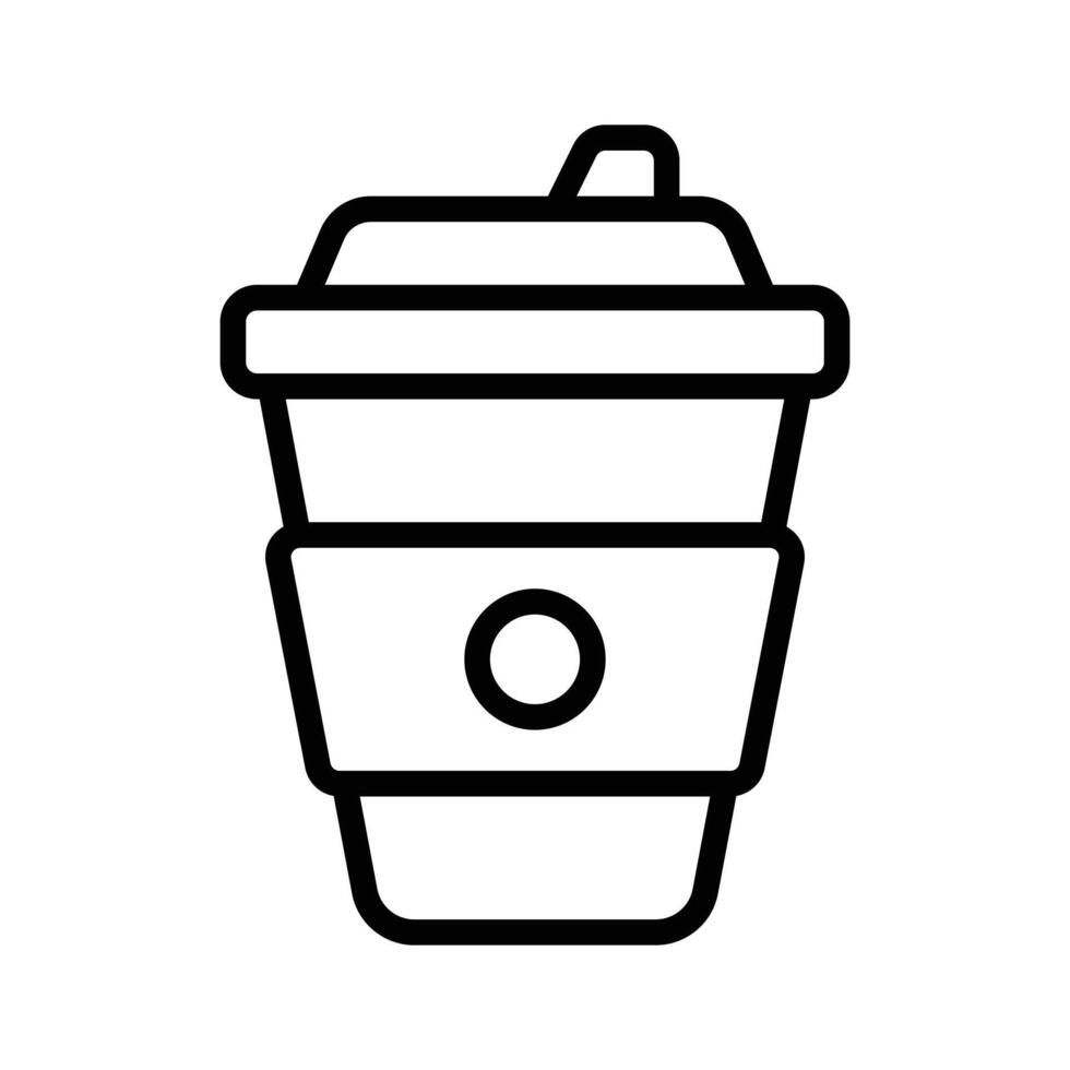 Get your hands on this creatively crafted takeaway coffee icon, a portable cup of coffee vector