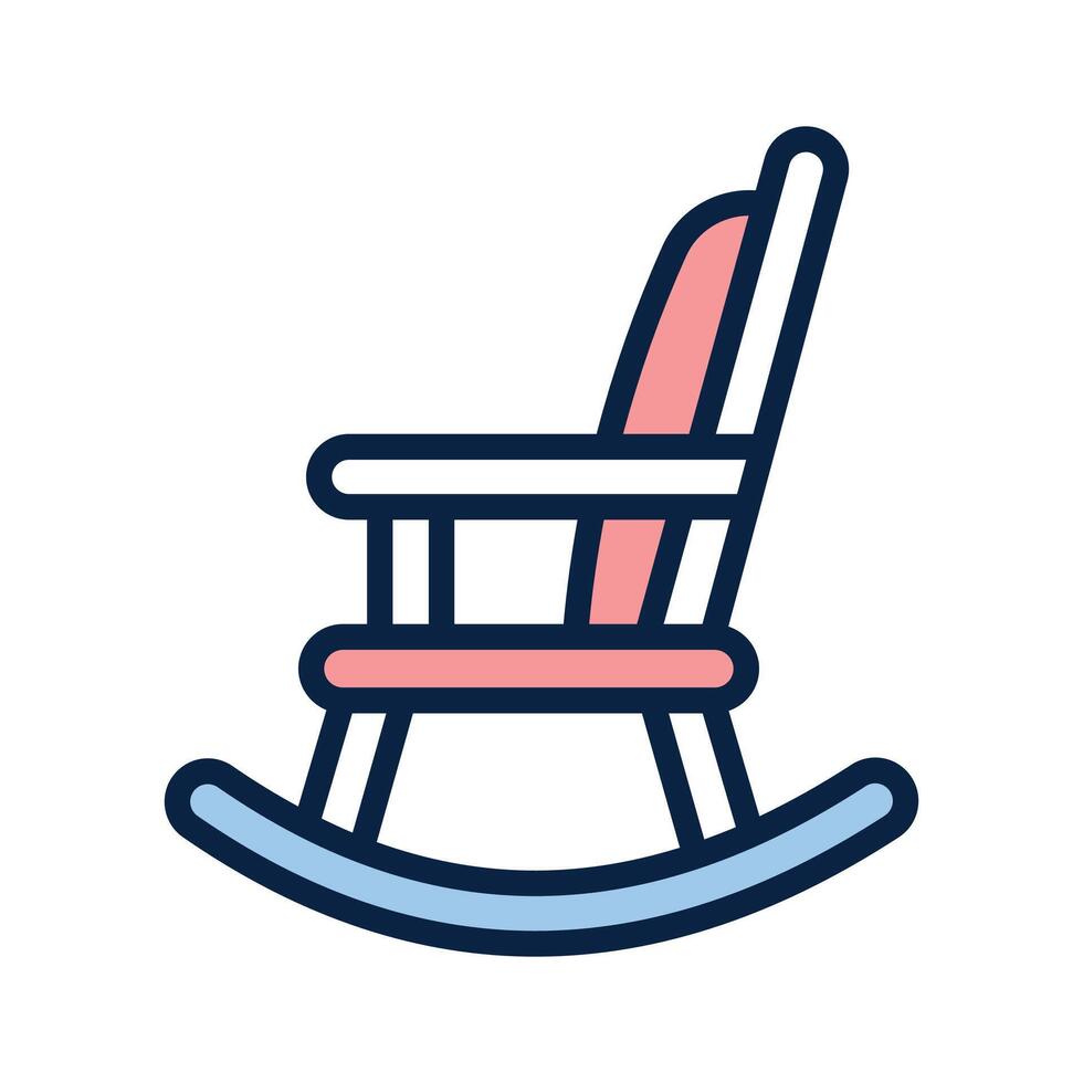 Trendy icon of rocking chair in editable style, ready to use icon vector