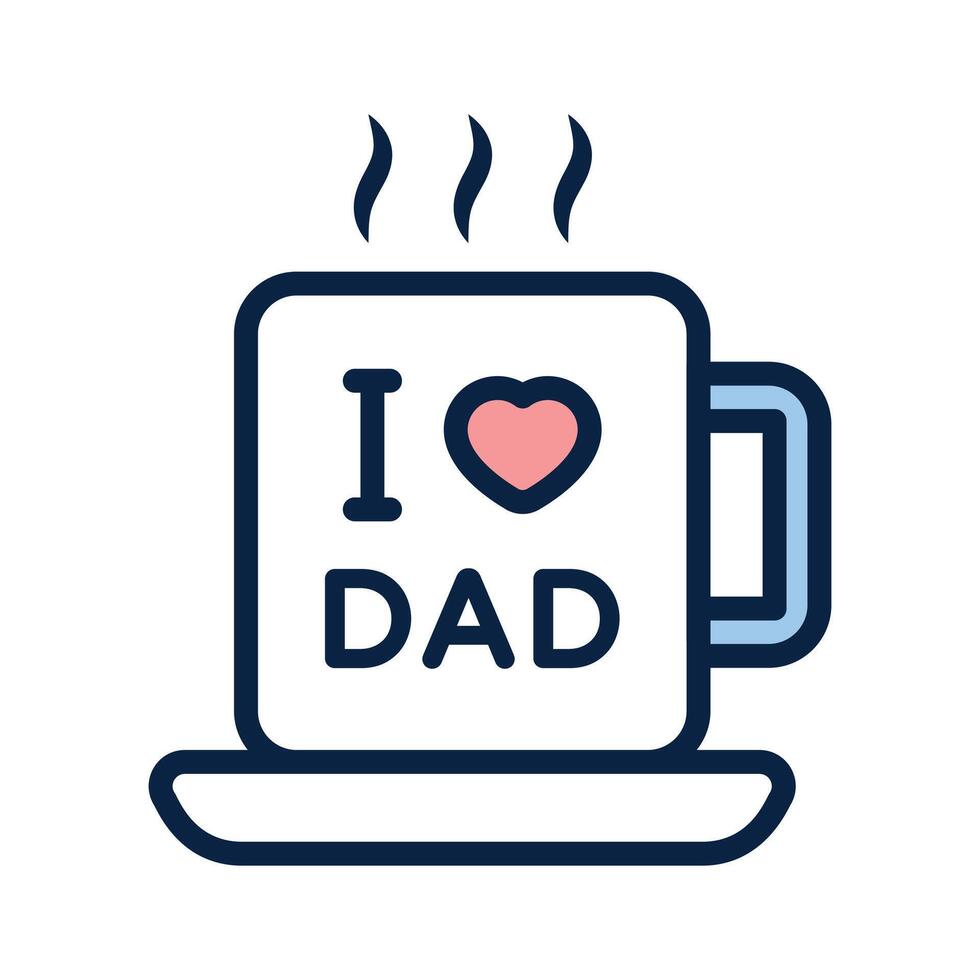 I love dad icon design, father day , ready for premium use vector