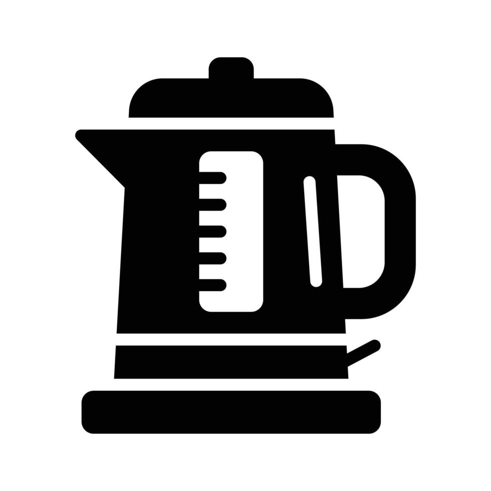 A tea kettle icon representing a vessel used to boil water for brewing tea or other beverages. vector