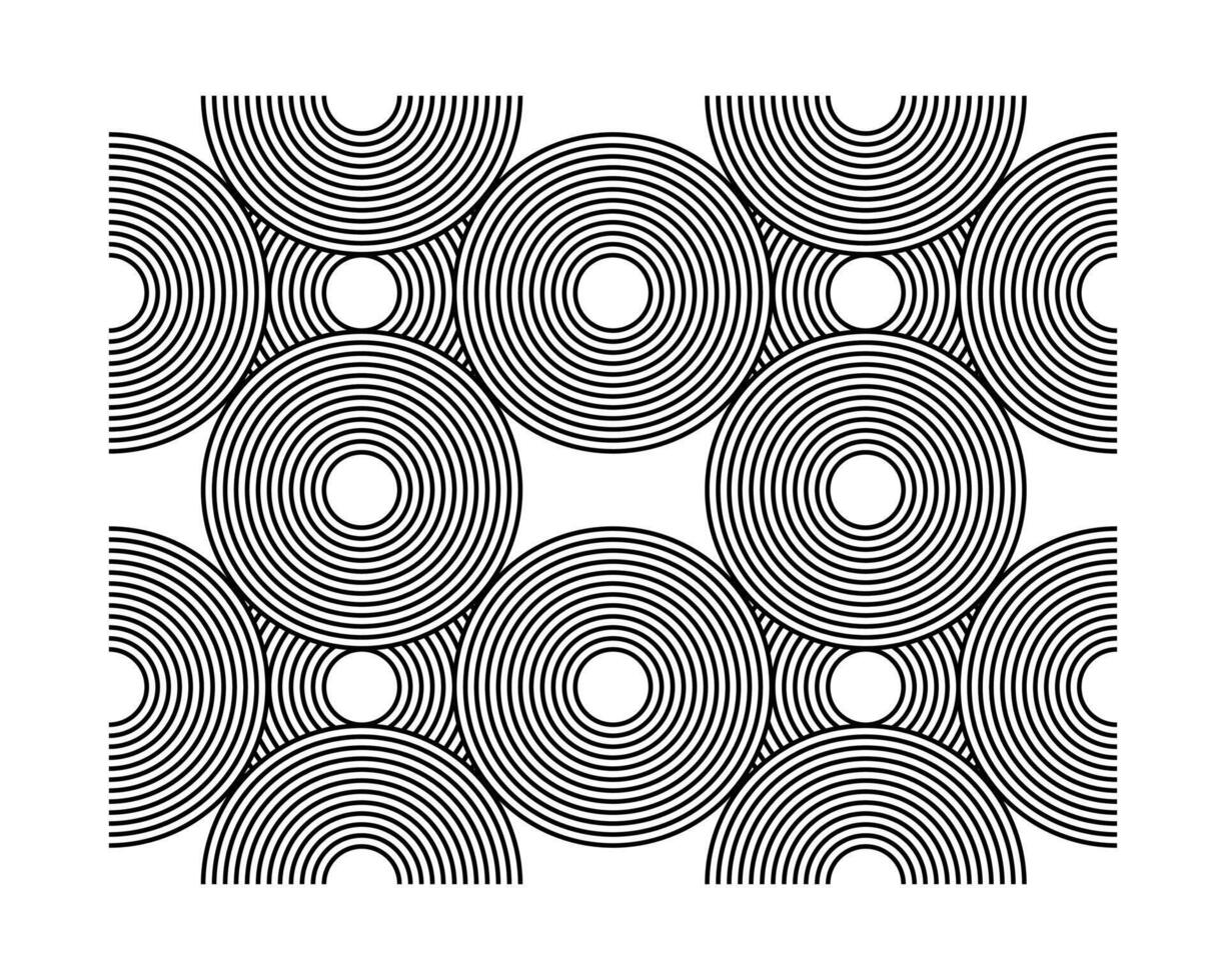 Linear circles of a rainbow arch on a black marble background. aesthetic boho style. Modern wall art template vector