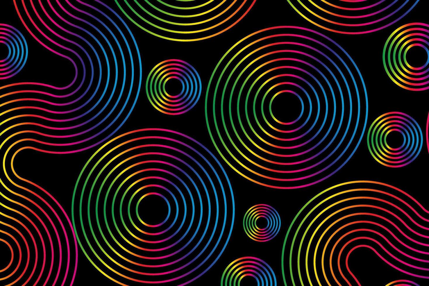 Sound waves equalizer spectrum abstract background, Radio frequency Circle audio waves. illustration design elements vector