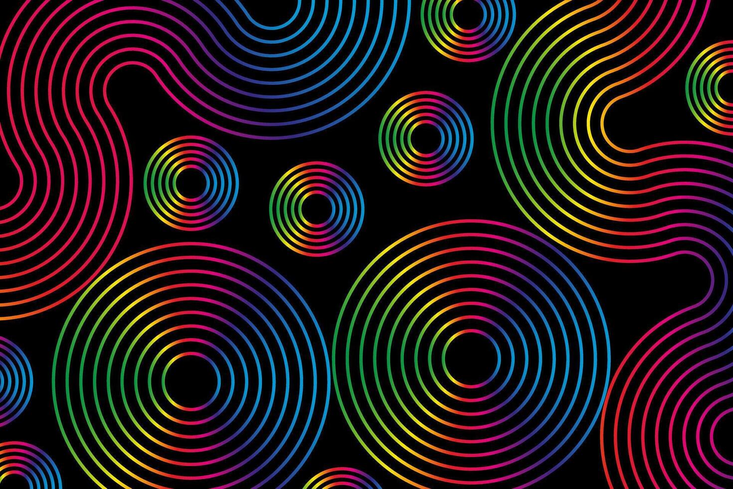 Sound waves equalizer spectrum abstract background, Radio frequency Circle audio waves. illustration design elements vector