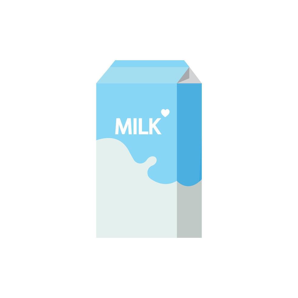 Packaged milk icon vector