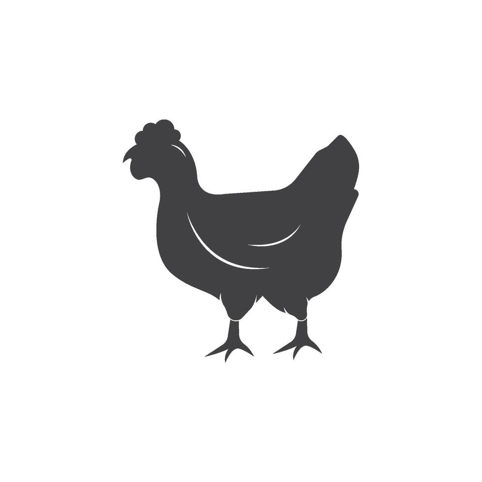 Hen illustration icon vector
