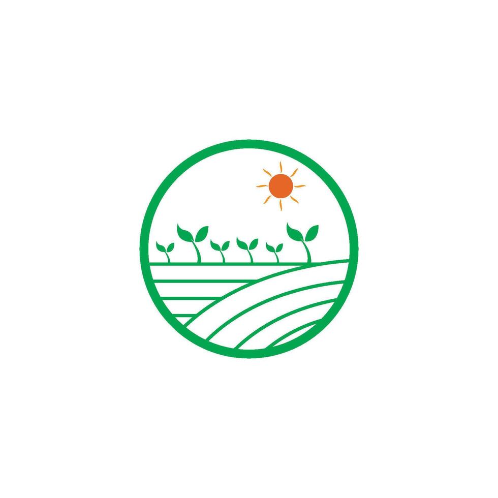 Farm house logo vector