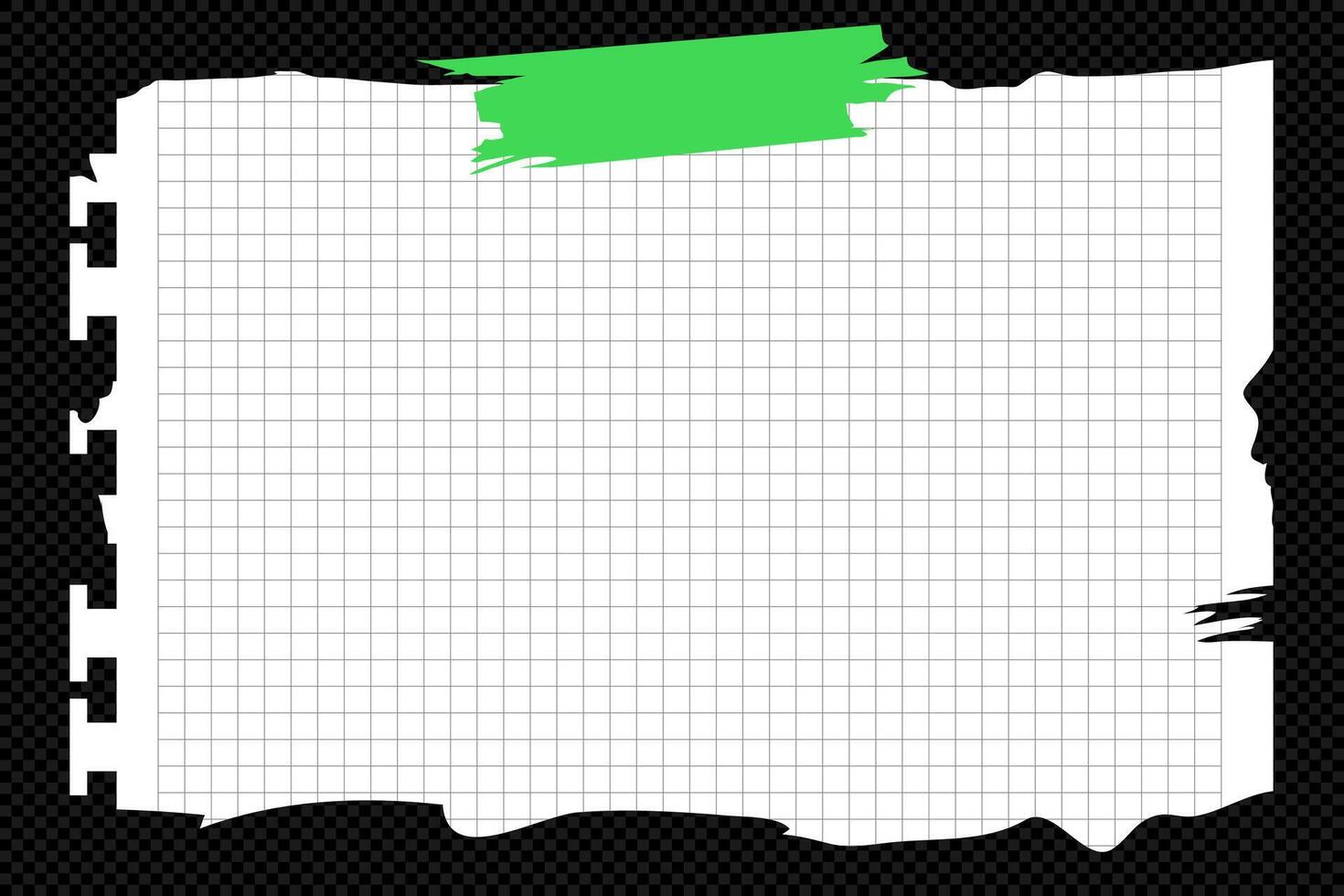 Torn sheet paper empty style vector