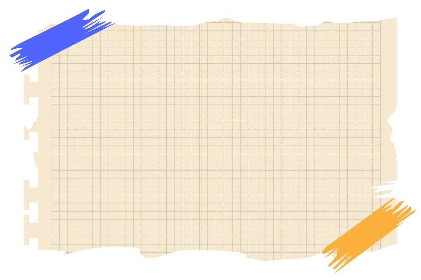 Torn sheet paper empty style vector