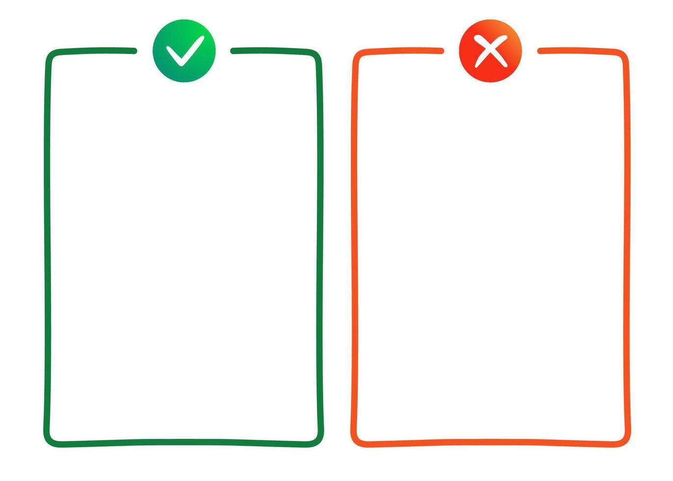 Do and dont infographic hand drawn style vector