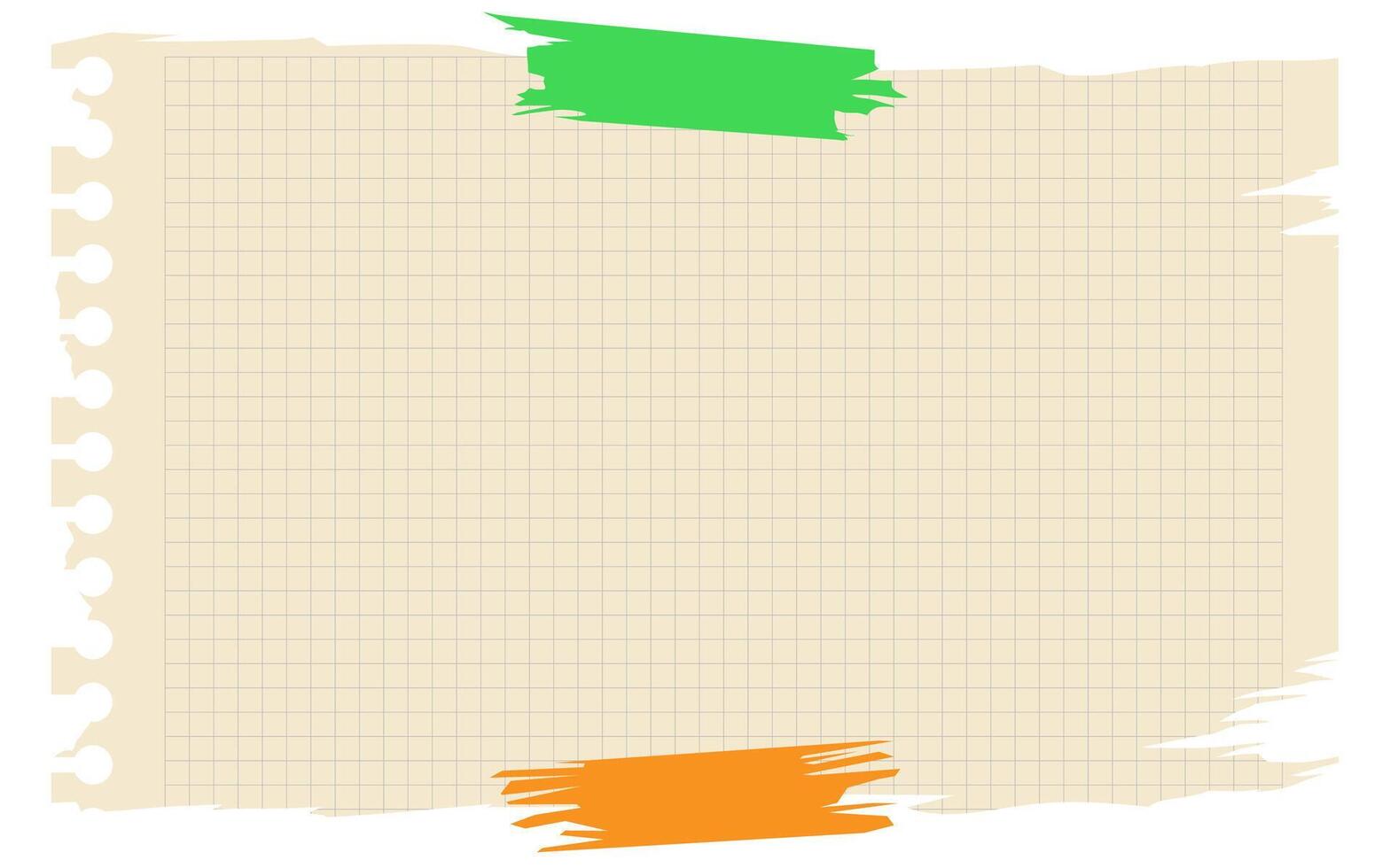Torn sheet paper empty style vector