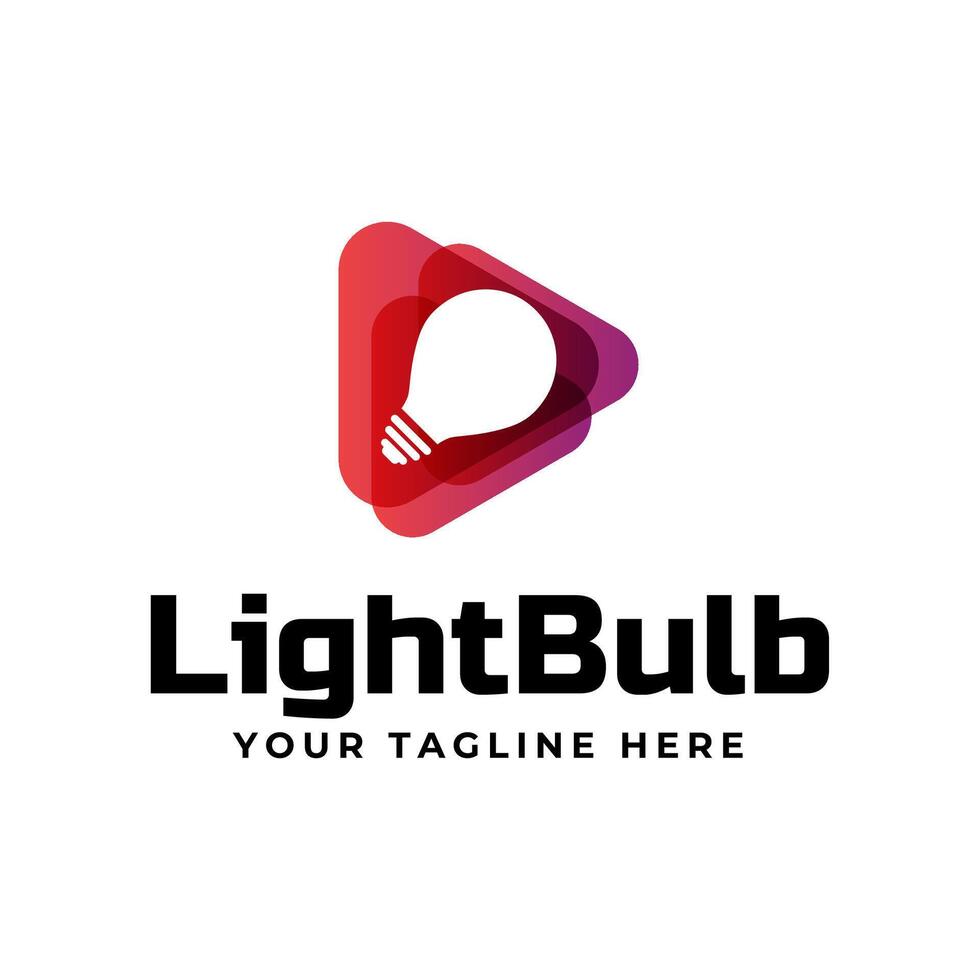 Light bulb logo design . vector