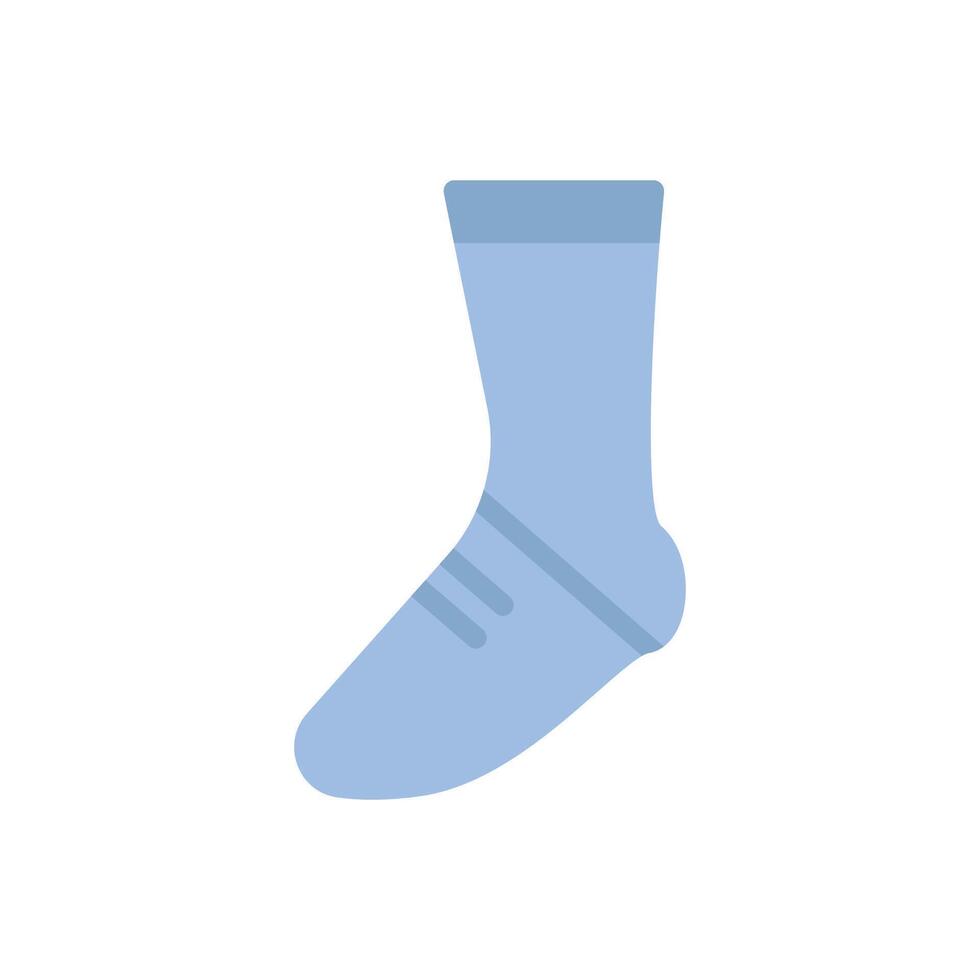 sock icon flat vector