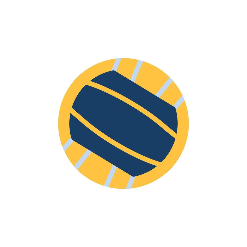volleyball icon flat vector