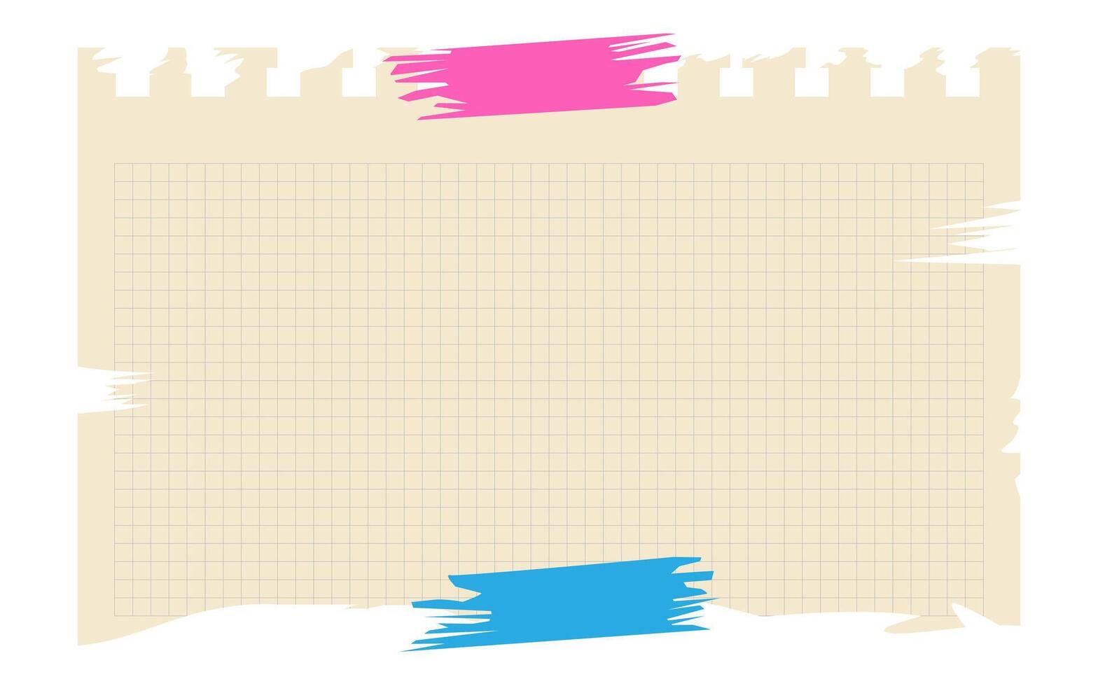 Torn sheet paper empty style vector