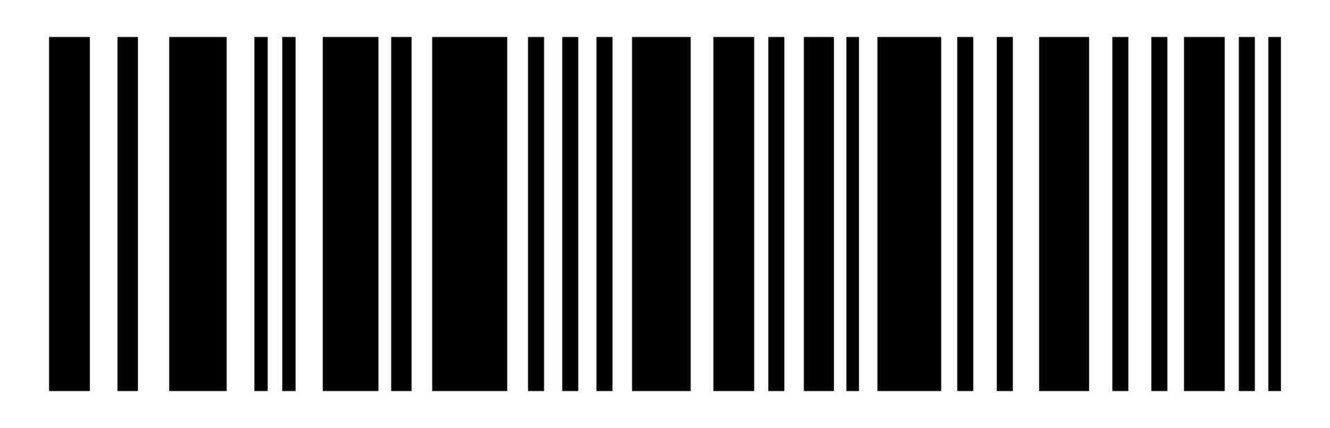 Barcode black color for payment vector