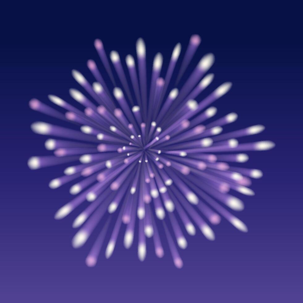 Experience a Spectacular and Vibrant Firework Display in the Night Sky vector