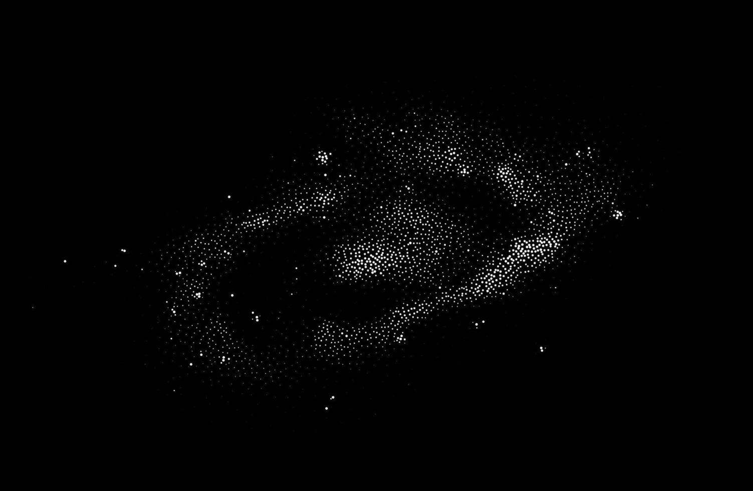 Galaxy background black and white illustration vector